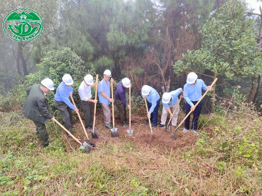 Khởi công - Công trình Dự án Xây dựng Trung tâm giám sát, điều hành quản lý bảo vệ rừng trên địa bàn huyện Yên Dũng.