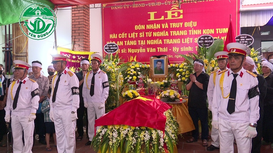 Lễ đón nhận hài cốt liệt sĩ Nguyễn Văn Thái.|https://yendung.bacgiang.gov.vn/chi-tiet-tin-tuc/-/asset_publisher/qTgPsPzauIIT/content/le-on-nhan-hai-cot-liet-si-nguyen-van-thai-